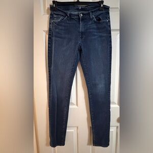 7 For All Mankind Jeans Womens 31 Medium Wash Stretch Denim Skinny Slim 7FAM
